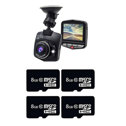 1x [Dash Cam] 4x [8gb SD Card Bundle]