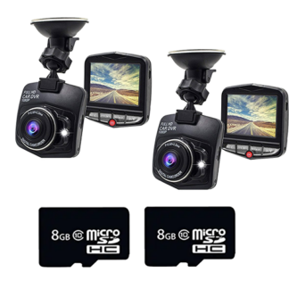 2x [DASH CAM] AND 2x [8GB SD CARDS BUNDLE]